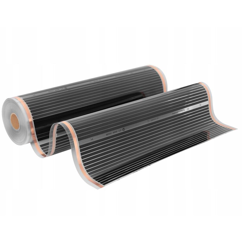 foto del prodotto lamina infrarosso nero argento 100cm 160w m 1 metro