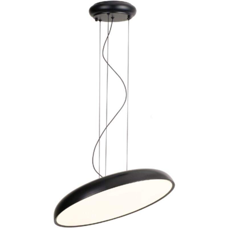 foto del prodotto lamina lampada a sospensione a led 44cm 30w led nera