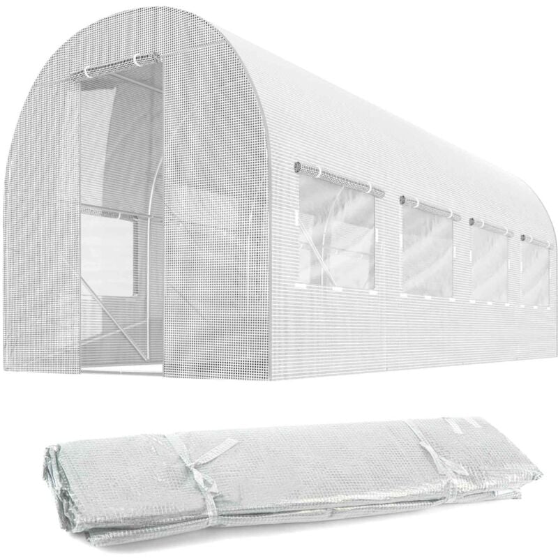 foto del prodotto lamina per tunnel da giardino 2x4,5m 9m2 plonos bianco