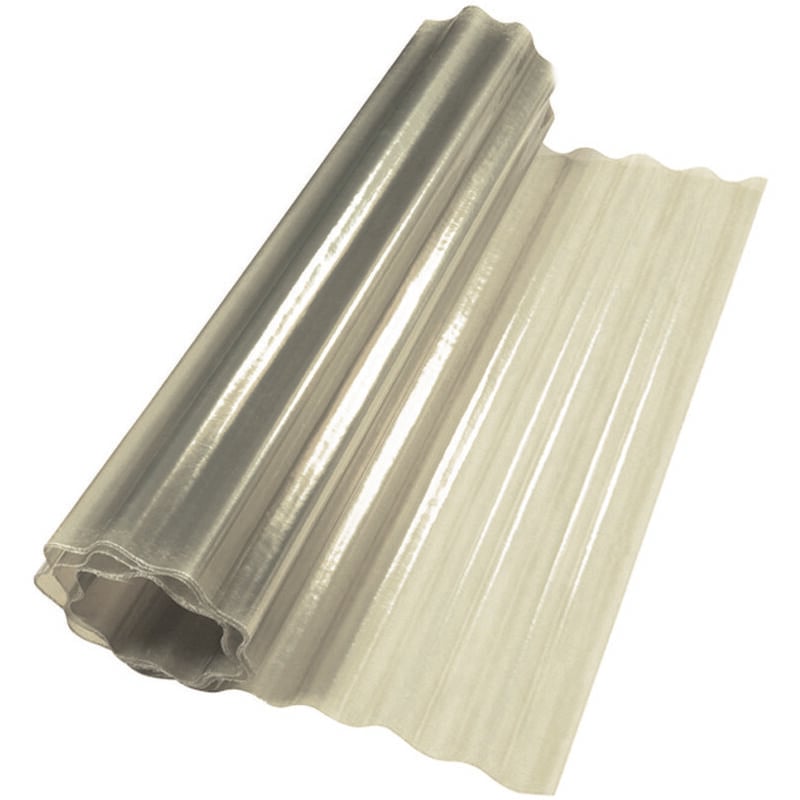foto del prodotto laminato plastico ondulato neutro cm.250h. x mt.20 peso kg.1 mq. colore neutro