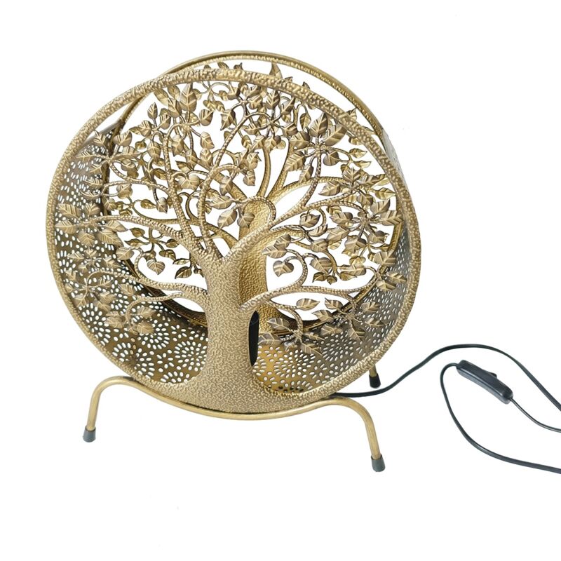 foto del prodotto lamp of life tree lampada desktop dorata 35x30x12cm signes grimalt