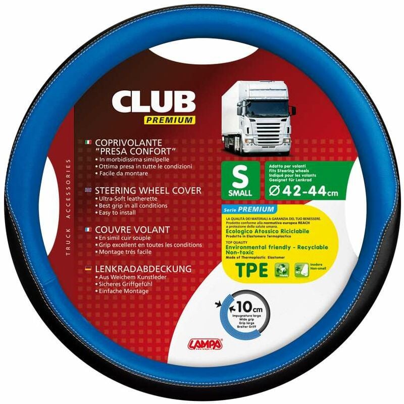 foto del prodotto lampa club, coprivolante in skeentex s d.42 44 cm blu