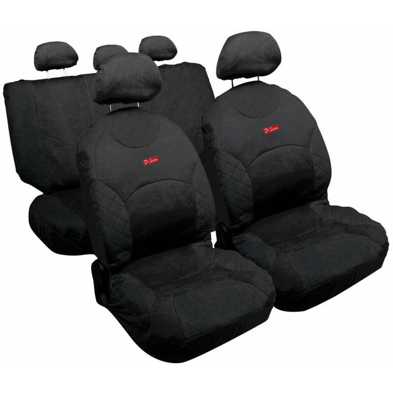 foto del prodotto lampa - drive jeans, set coprisedili - nero