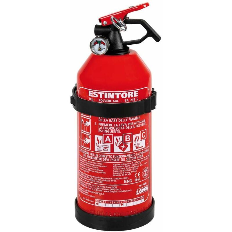 foto del prodotto lampa estintore 1 kg omologato 5a 21b c con manometro