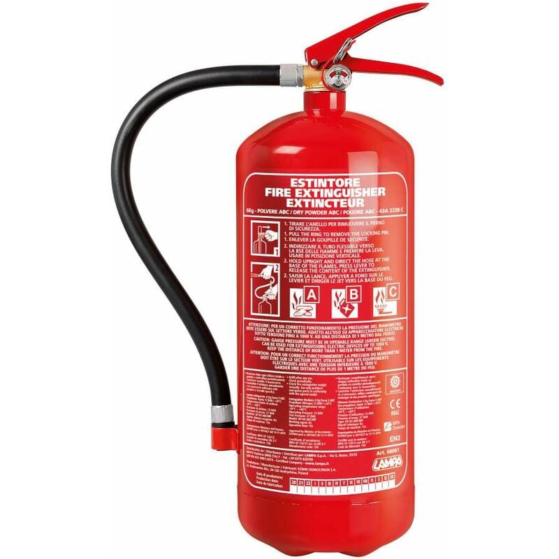 foto del prodotto lampa fire off, estintore a polvere, 6 kg