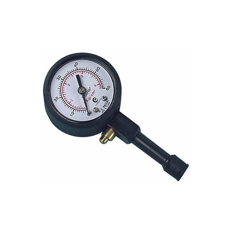 foto del prodotto lampa manometro pressione pneumatici gomma metallo 40mm