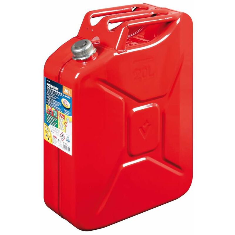 foto del prodotto lampa premium, tanica carburante in metallo 20 l rosso