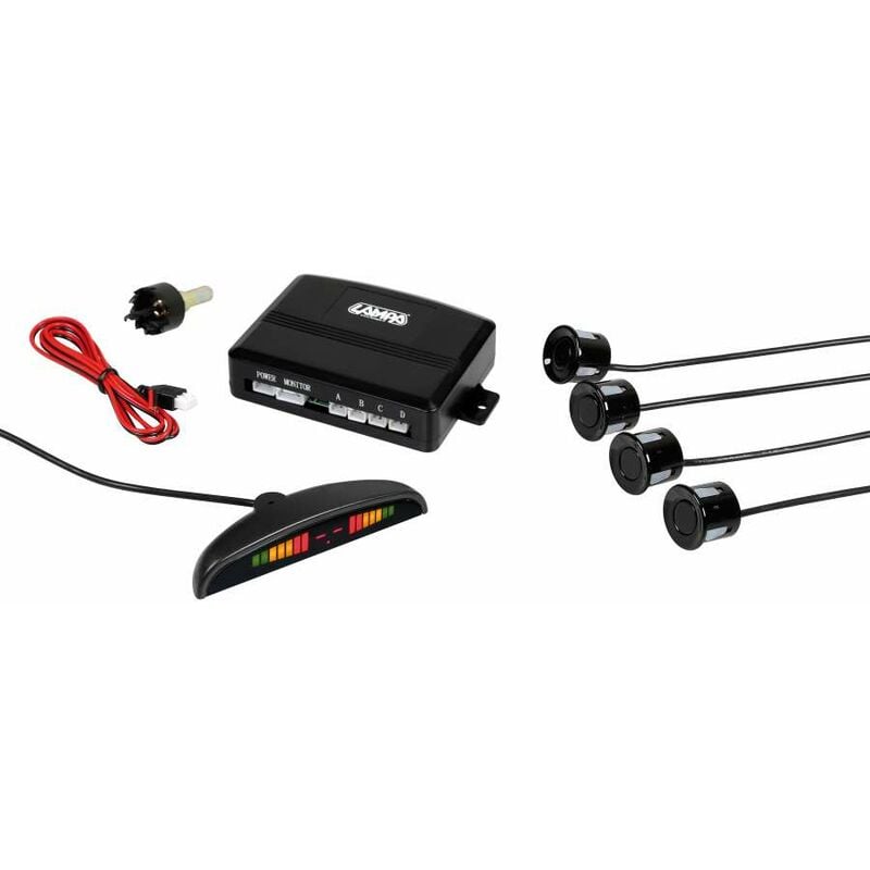 foto del prodotto lampa - setay s4, kit 4 sensori parcheggio con display digitale, 12v
