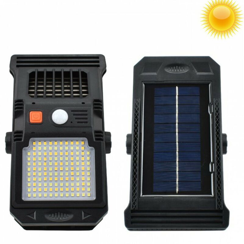 foto del prodotto lampada 128 led solare luce bicolore uv anti zanzara sensore di movimento clip w71041