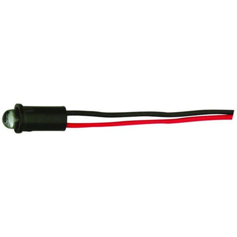 foto del prodotto lampada a camera con led lampeggiante ambra da 5 mm electro dh 12.725/5/a/bk 8430552076031