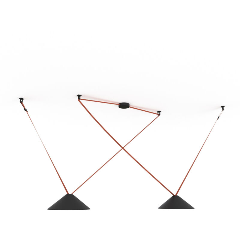 foto del prodotto lampada a cono configurabile axia 2 lotto 2 lampade piatto 12w