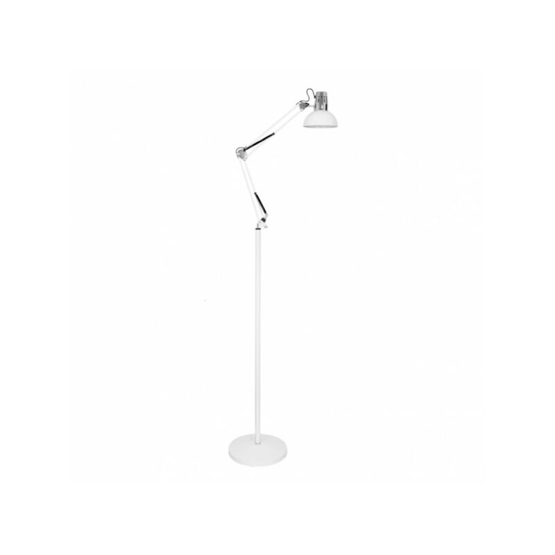 foto del prodotto lampada a gamba girevole de rutilo 1xe27 bianco cromo 180x28x28 cm