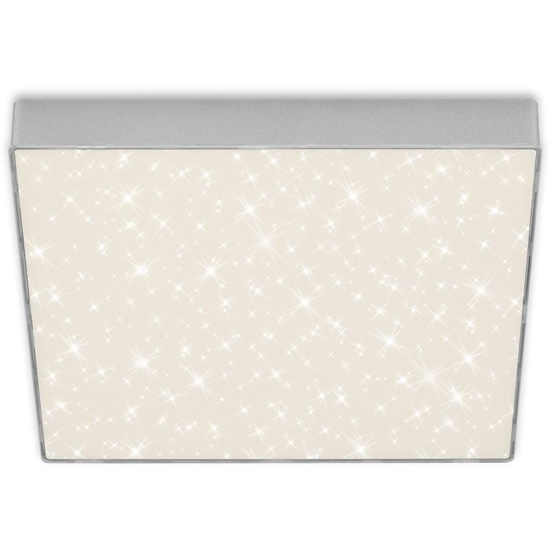 foto del prodotto lampada a incasso led senza cornice cielo stellato 21 w argento metallo plastica briloner
