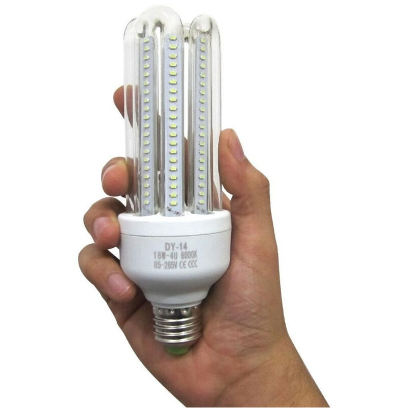 foto del prodotto lampada a led 4u 16w efficiente led lampadina risparmio luce bianco freddo caldo bianco caldo trade shop traesio