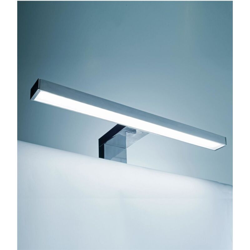 foto del prodotto lampada a led da 30 cm con involucro cromato