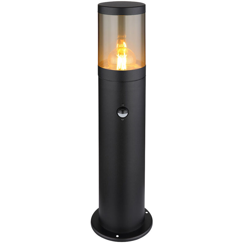 foto del prodotto lampada a led da piedistallo per esterno lampada da terra rilevatore di movimento luce da esterno in acciaio inox, resistente agli spruzzi d acqua in