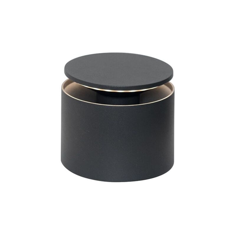 foto del prodotto lampada a led da tavolo push up grigio scuro portatile e ricaricabile