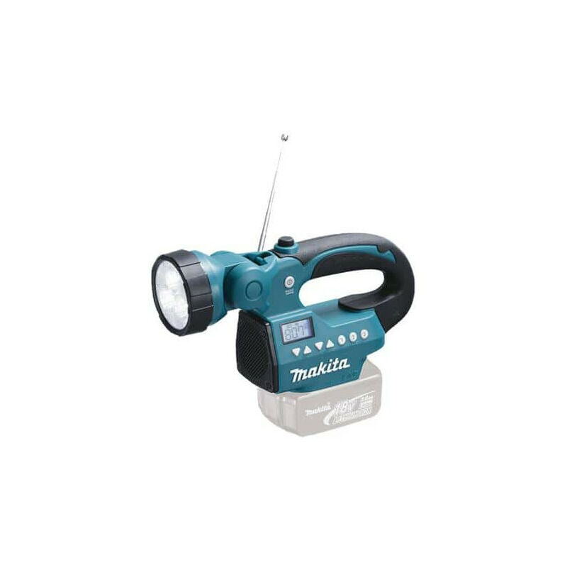 foto del prodotto lampada a led e radio makita bmr050