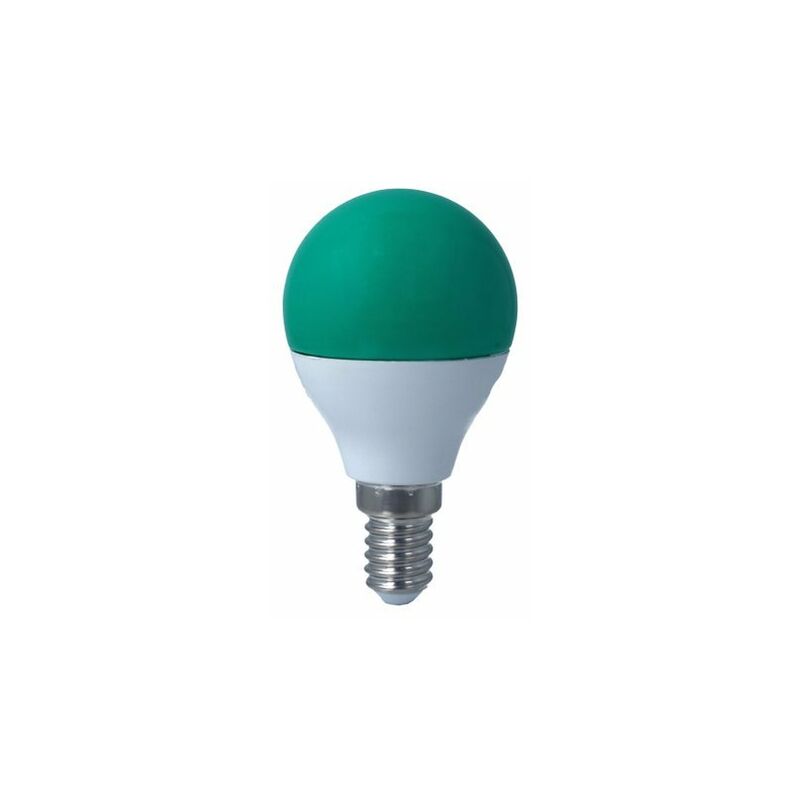 foto del prodotto lampada a led e14 g45 4w 220v colore green verde