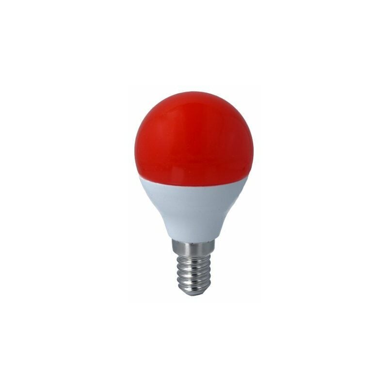 foto del prodotto lampada a led e14 g45 4w 220v colore red rosso
