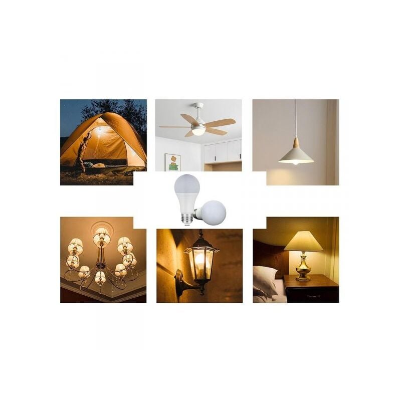 foto del prodotto lampada a led e27 con sensore crepuscolare 9w 810 lumen a60 6500k day night sensor