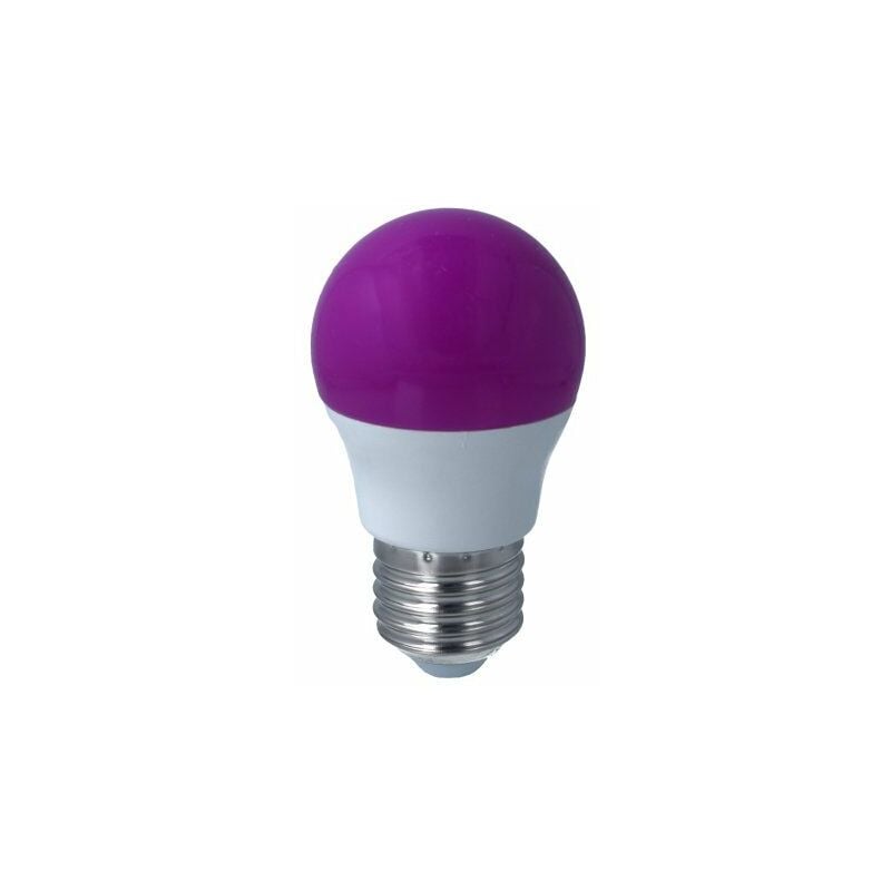 foto del prodotto lampada a led e27 g45 4w 220v colore purple viola