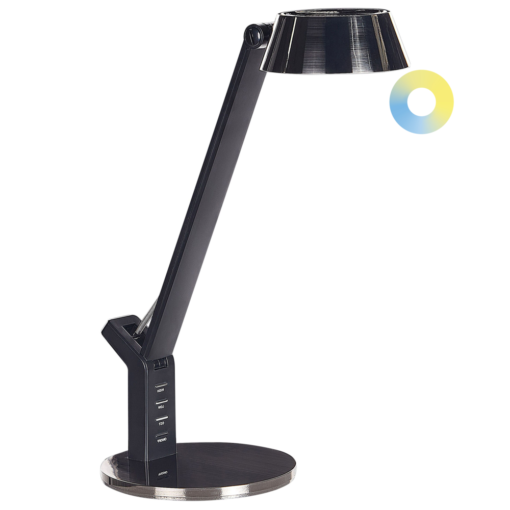 foto del prodotto lampada a led ottone con piastra metallica con supporto usb 40 cm ufficio cameretta soggiorno