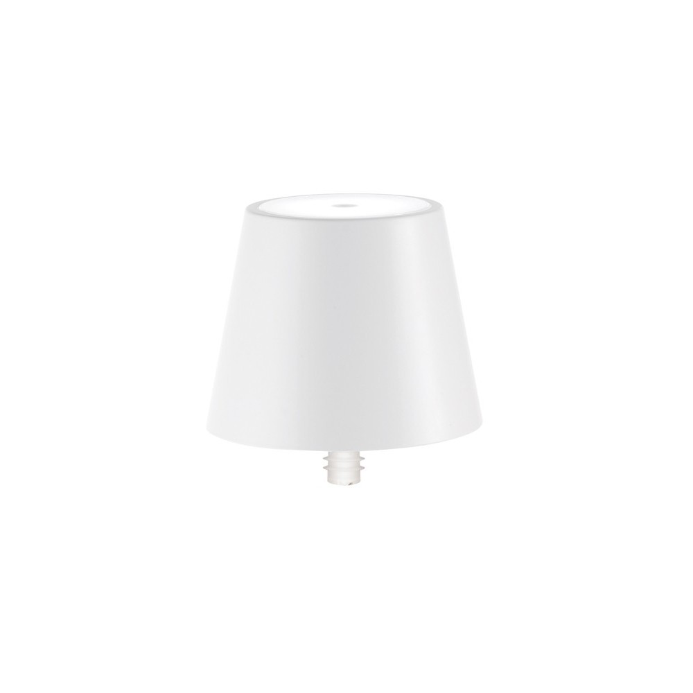 foto del prodotto lampada a led poldina stopper di zafferano ricaricabile e portatile colore bianco con batteria fino a 12 ore