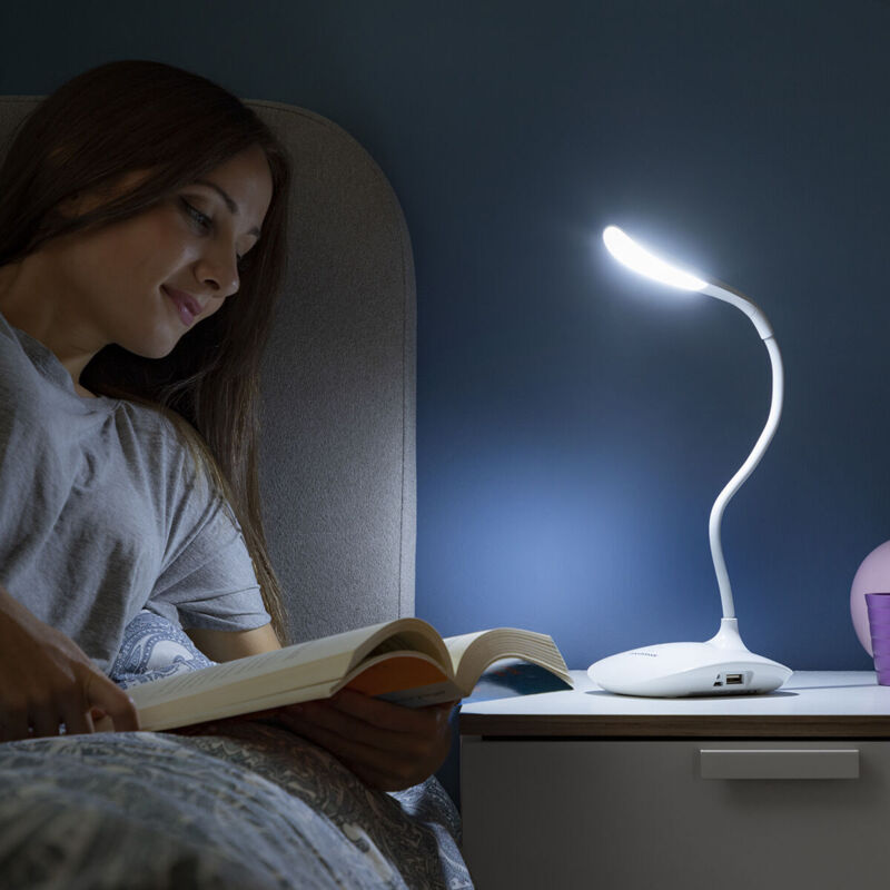 foto del prodotto lampada a led ricaricabile touch da tavolo lum2go innovagoods