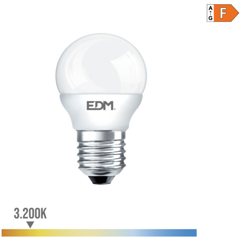 foto del prodotto lampada a led sferica e27 7 7w 600 600lmfralatn 3200kfralatn luce calda4 4,5x8cm