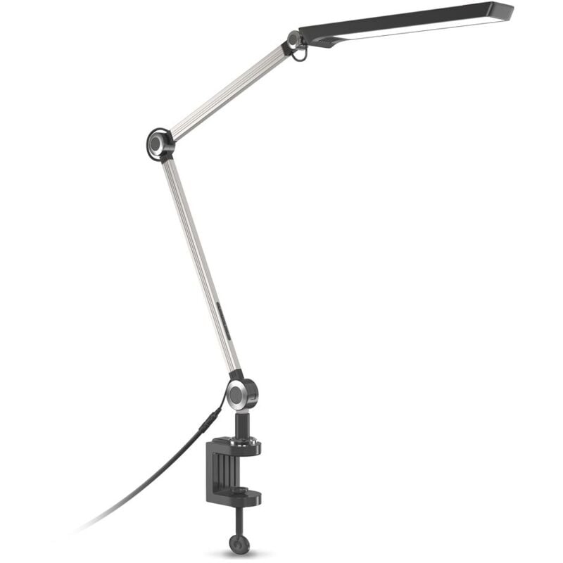 foto del prodotto lampada a morsetto led i lampada a morsetto i orientabile i temperatura di colore regolabile cct i regolabile in continuo i 9w i lampada da tavolo i