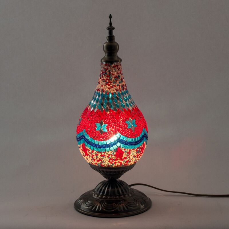 foto del prodotto lampada a mosaico in vetro e metallo per la decorazione domestica