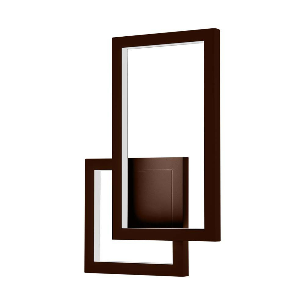 foto del prodotto lampada a parete a led da 20 w corten corten body 3000k ip54