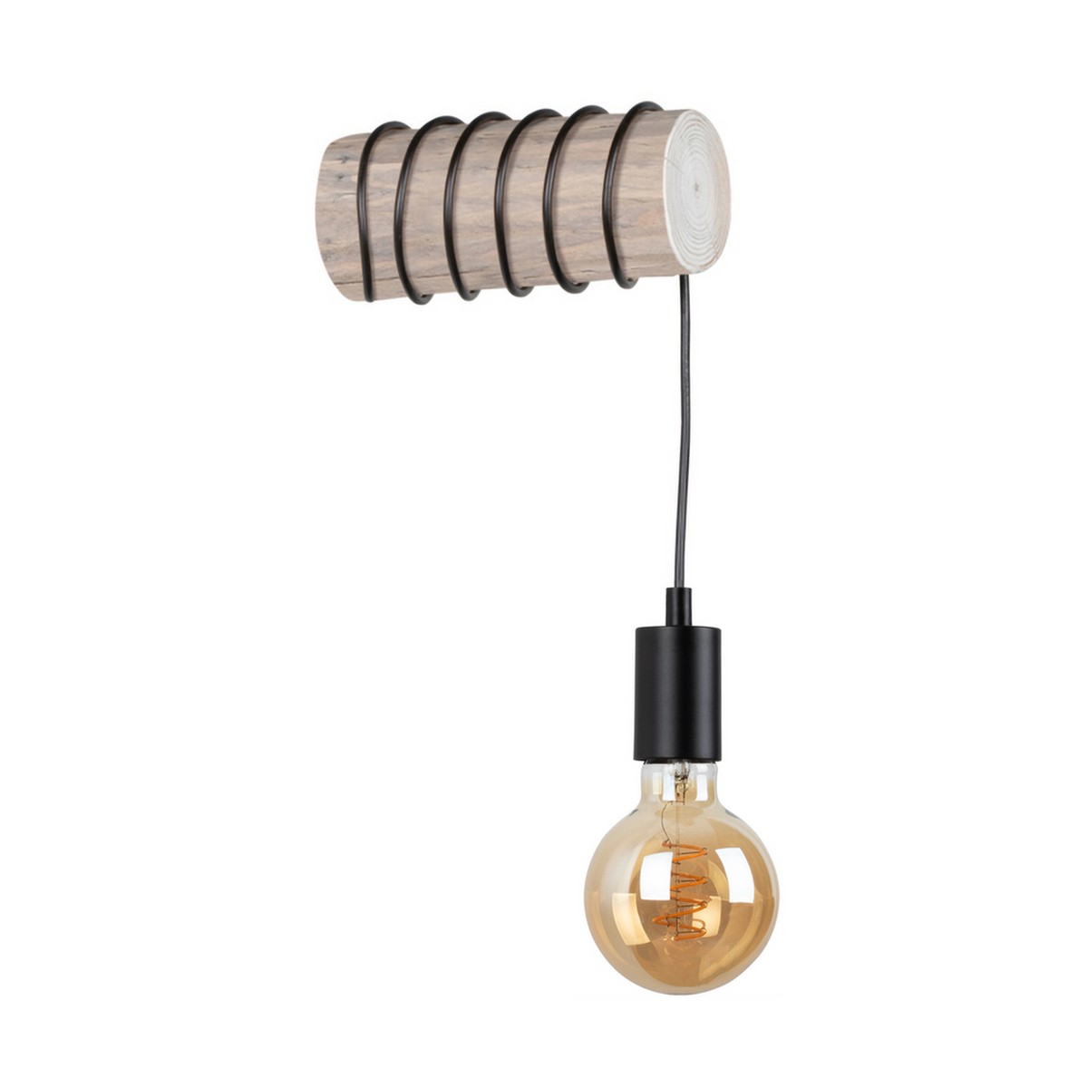 foto del prodotto lampada a parete erlauf, marrone, legno, 8x20x33 cm, epikasa