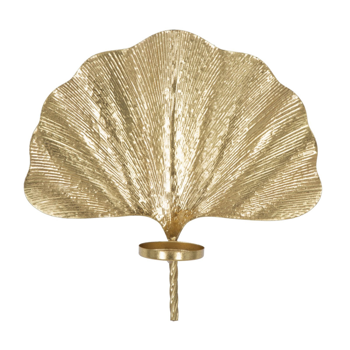 foto del prodotto lampada a parete foglia 1, oro, metallo, 41x11,5x40 cm, epikasa