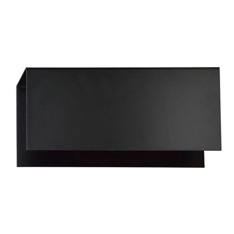 foto del prodotto lampada a parete gentor, acciaio verniciato a polvere, nero, 24x10x6 cm