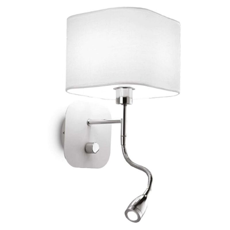 foto del prodotto lampada a parete ideal lux holiday bianca ap2 1xe14 ip20 124162