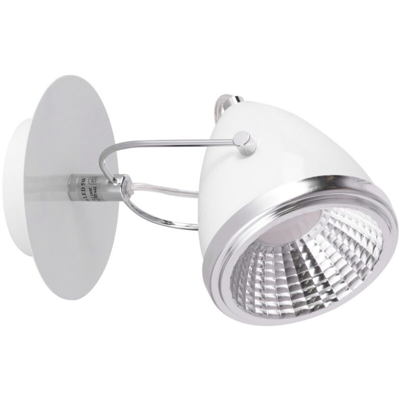 foto del prodotto lampada a parete lesse, metallo, bianco, argento, 13x21x13 cm