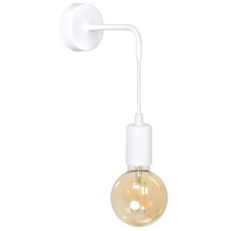 foto del prodotto lampada a parete multipo, acciaio verniciato a polvere, bianco, 20x30x8 cm