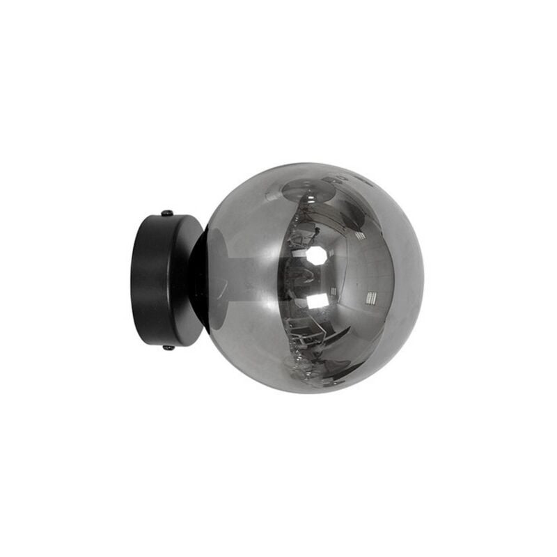 foto del prodotto lampada a parete rossi, acciaio verniciato a polvere, vetro, nero, grigio, 15x15x16 cm