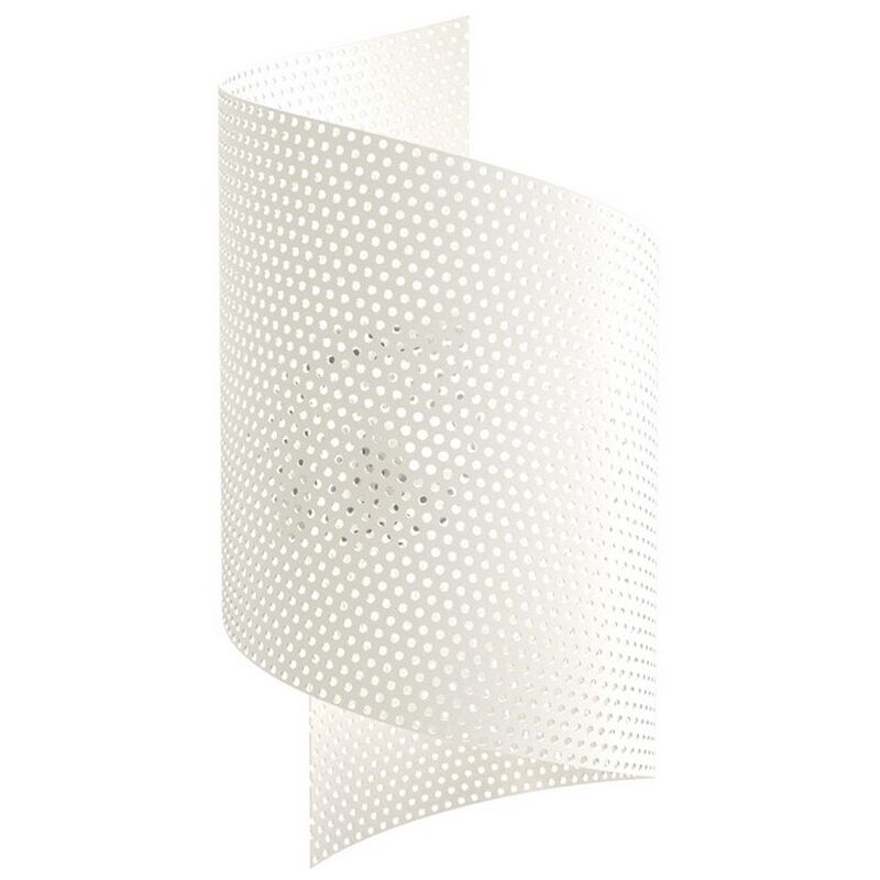 foto del prodotto lampada a parete spiral, metallo, plastica, bianco, 17x29x17 cm