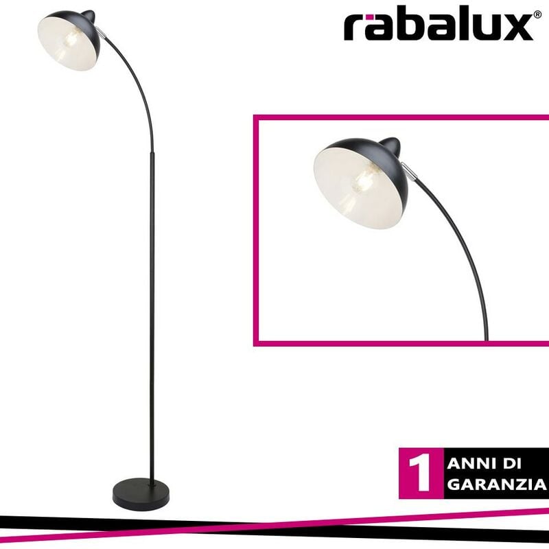 foto del prodotto lampada a piantana daron 160cm nero e27