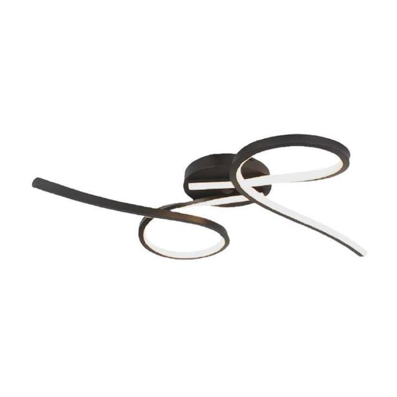 foto del prodotto lampada a plafone led v tac 24w 3000k nero vt 7791 7004