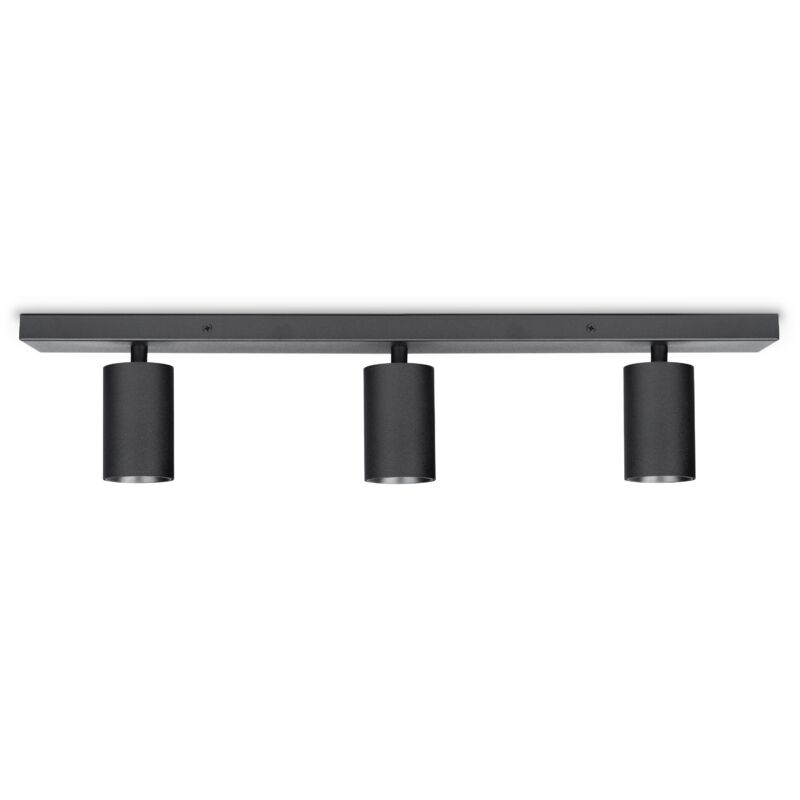 foto del prodotto lampada a plafone soggiorno parete spot orientabili moderna cucina camera da letto nero, tipo 1 3x gu10 paco home