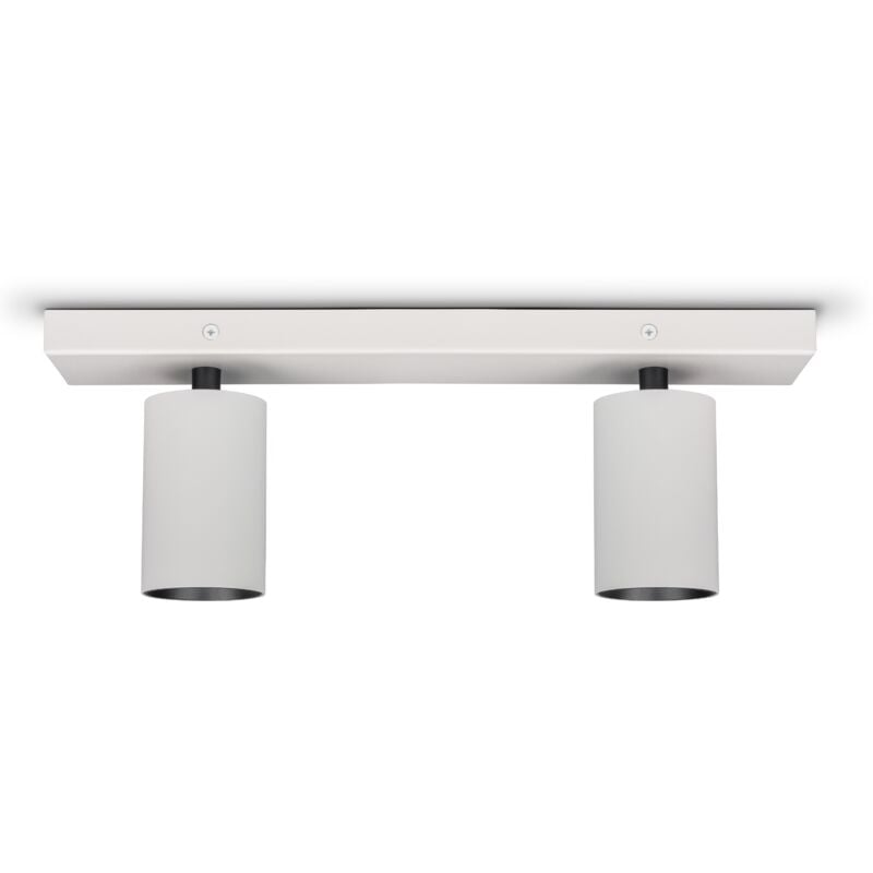 foto del prodotto lampada a plafone soggiorno parete spot orientabili moderna cucina camera da letto tipo 1 2x gu10, bianco nero paco home