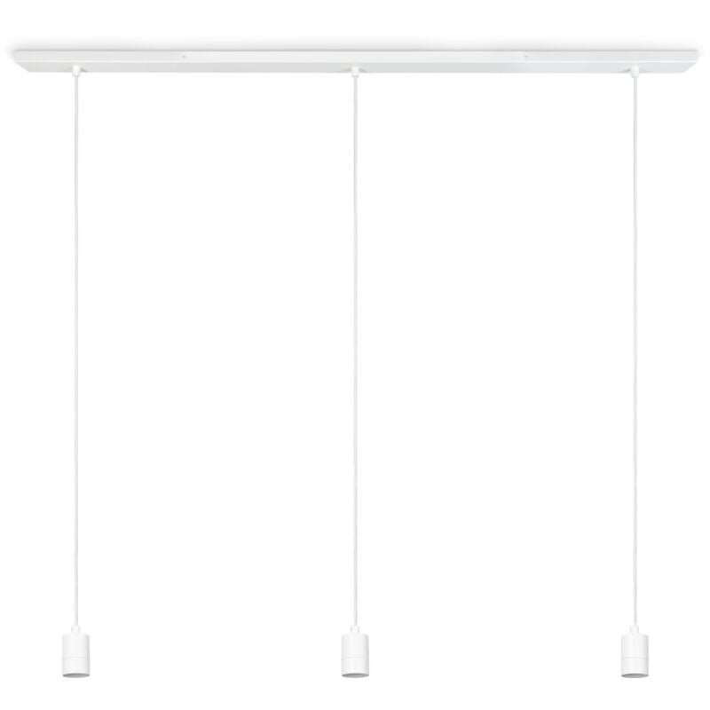 foto del prodotto lampada a plafone soggiorno sala da pranzo sospensione tavolo moderna bianco, lampada a sospensione 3 pezzi, 120 cm paco home