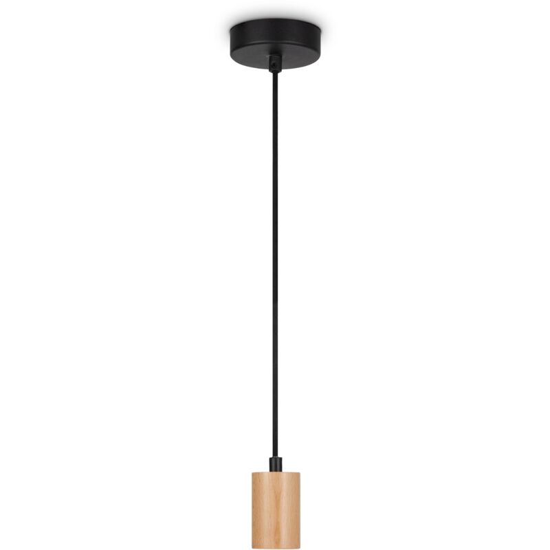 foto del prodotto lampada a plafone soggiorno sala da pranzo sospensione tavolo moderna lampada a sospensione 1er, nero natura paco home