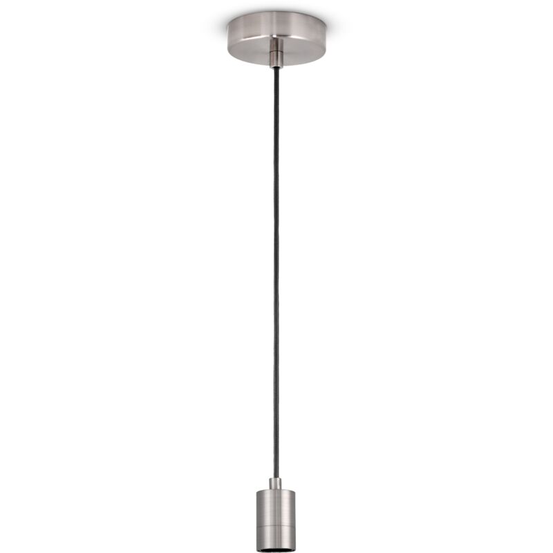 foto del prodotto lampada a plafone soggiorno sala da pranzo sospensione tavolo moderna nichel spazzolato, lampada a sospensione 1er paco home