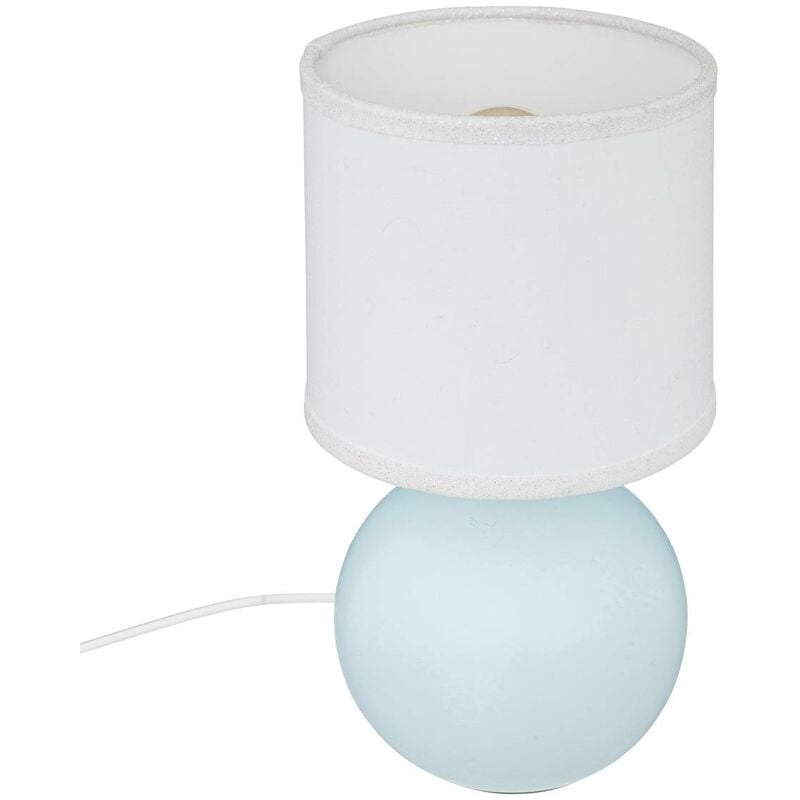 foto del prodotto lampada a sfera in metallo h24,7cm blu chiaro atmosphera cr ateur d int rieur