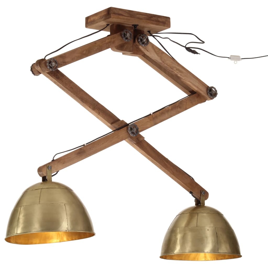 foto del prodotto lampada a soffitto 25 w ottone anticato 29x18x85 cm e27